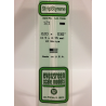 Evergreen EG121 - Bande De Polystyrène Blanc Opaque De 0,020" X 0,030