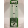 Evergreen EG121 – Bande de polystyrène blanc opaque 0,020" x 0,030"