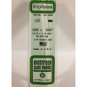 Evergreen EG122 - Bande De Polystyrène Blanc Opaque De 0,020" X 0,040