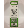 Evergreen EG124 - Bande De Polystyrène Blanc Opaque De 0,020" X 0,080