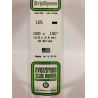 Evergreen EG125 - Bande De Polystyrène Blanc Opaque De 0,020" X 0,100