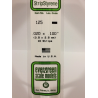 Evergreen EG125 – Bande de polystyrène blanc opaque 0,020" x 0,100"