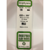 Evergreen EG126 – Bande de polystyrène blanc opaque 0,020" x 0,125"