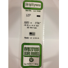 Evergreen EG127 – Bande de polystyrène blanc opaque 0,020" x 0,156"