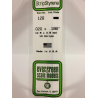 Evergreen EG128 - Bande De Polystyrène Blanc Opaque De 0,020" X 0,188