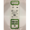 Evergreen EG129 – Bande de polystyrène blanc opaque 0,020" x 0,250"