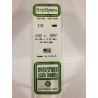 Evergreen EG132 – Bande de polystyrène blanc opaque 0,030" x 0,040"