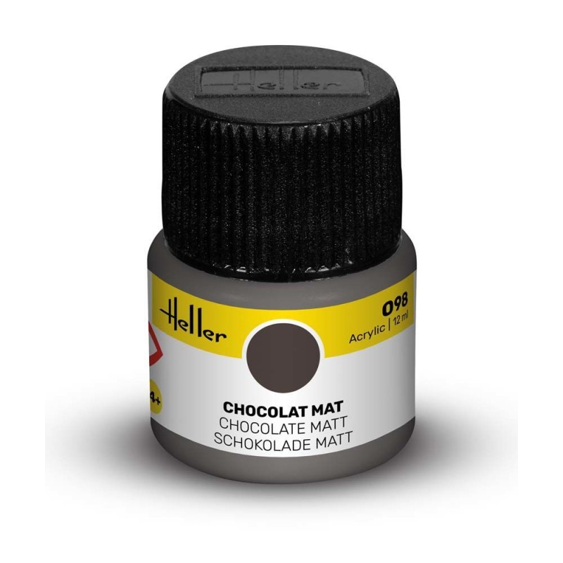 Heller Peinture Acrylique 098 Chocolat Mat 12ml