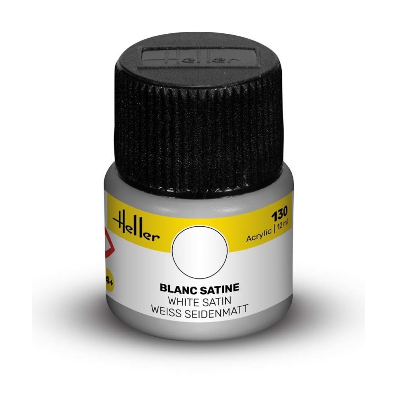 Heller Peinture Acrylique 130 Blanc Satine 12ml