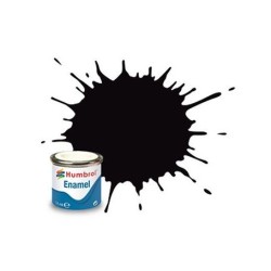 Humbrol 201 – Black Metallic (14ml Peinture Émail)
