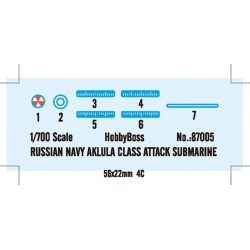 Hobbyboss HB87005 Sous-marin Russe De Classe Akula 1:700