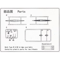 Hobbyboss HB87008 DKM U-boat Type VII B 1:700