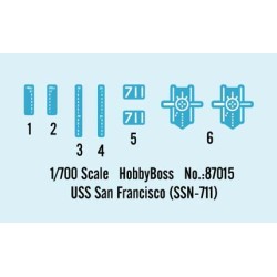 Hobbyboss HB87015 USS San Francisco (SSN-711) 1:700