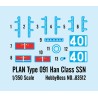 Hobbyboss HB83512 SSN Plan Type 091 Han Class 1:350