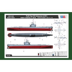 Hobbyboss HB83515 Plan Type 033 Submarine SH-5 1:350