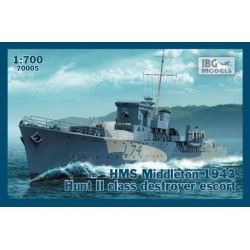 IBG Model 70005 HMS Middleton 1943 Hunt II (avec PE, ligne de flottaison) 1:700