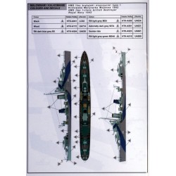 IBG Model 70011 Destroyer britannique de classe I HMS Ilex 1942 au 1:700