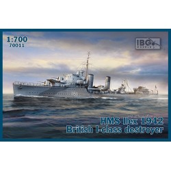 IBG Model 70011 Destroyer britannique de classe I HMS Ilex 1942 au 1:700