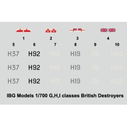 IBG Model 70012 HMS Ithuriel 1942 Destroyer britannique de classe I 1:700