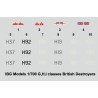 IBG Model 70012 HMS Ithuriel 1942 Destroyer britannique de classe I 1:700