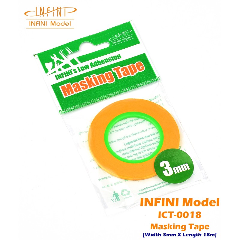 Infini model ICT-0018 Ruban de masquage 3mm (18m)