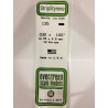Evergreen EG135 - Bande De Polystyrène Blanc Opaque De 0,030" X 0,100
