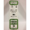 Evergreen EG136 - Bande De Polystyrène Blanc Opaque De 0,030" X 0,125