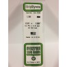 Evergreen EG138 – Bande de polystyrène blanc opaque 0,030" x 0,188"