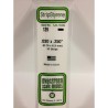 Evergreen EG139 – Bande de polystyrène blanc opaque 0,030" x 0,250"