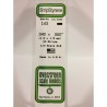 Evergreen EG143 – Bande de polystyrène blanc opaque 0,040" x 0,060"