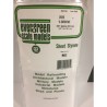Evergreen EG2025 – Revêtement en polystyrène blanc opaque 0,025" à rainures en V