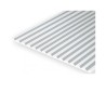 Evergreen EG2025 – Revêtement en polystyrène blanc opaque 0,025" à rainures en V
