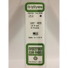Evergreen EG213 – Tige en polystyrène blanc 0,100" (2,5 mm)