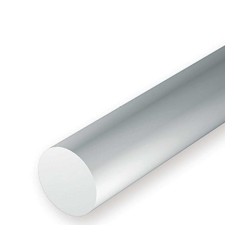 Evergreen EG214 – Tige En Polystyrène Blanc De .125" (3,2mm) De Diamètre Extérieur