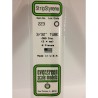 Evergreen EG223 – Tube en polystyrène blanc opaque 0,093" (2,4 mm)