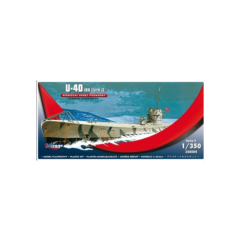 Mirage	350504	1/350 U-40 IXA [turm I] Sous-marin allemand