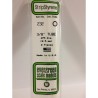 Evergreen EG232 - .375" (9.5mm) Od Tube En Polystyrène Blanc Opaque