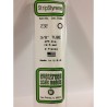 Evergreen EG232 – Tube en polystyrène blanc opaque 0,375" (9,5 mm)