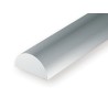 Evergreen EG240 – Demi-rond en polystyrène blanc opaque Ø 1,0 mm (0.040")