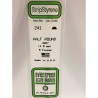 Evergreen EG241 – Demi-rond en polystyrène blanc opaque Ø 1,5 mm (0.060")