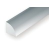 Evergreen EG247 – Quart de rond en polystyrène blanc opaque Ø 1,0 mm (0.040")