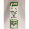 Evergreen EG253 – Tube carré en polystyrène blanc opaque 4,8 mm (0.188")