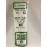Evergreen EG255 – Tube carré en polystyrène blanc opaque 7,9 mm (0.312")