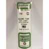 Evergreen EG256 – Tube carré en polystyrène blanc opaque 9,5 mm (0.375")
