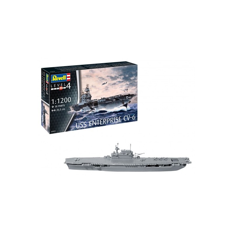 Revell	5824	USS ENTERPRISE CV-6 1:1200