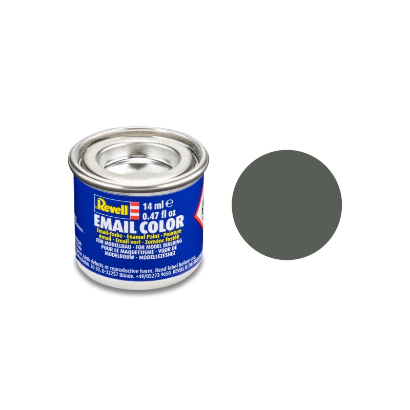 Revell - 32167 EMAIL COLOR GRIS VERT MAT, 14ML, RAL 7009
