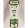Evergreen EG265 – Canal en polystyrène blanc opaque Ø 4,0 mm (0.156")