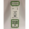 Evergreen EG271 – Poutre en I en polystyrène blanc opaque Ø 1,5 mm (0.060")