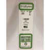 Evergreen EG272 – Poutre en I en polystyrène blanc opaque Ø 2,0 mm (0.080")