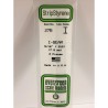 Evergreen EG278 – Poutre en I en polystyrène blanc opaque Ø 7,9 mm (0.312")